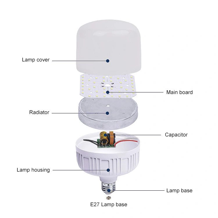 Africa Hot Sell T Bulb B22 High Brightness Lamp 5W 9W 18W High Power LED Bulb Materials