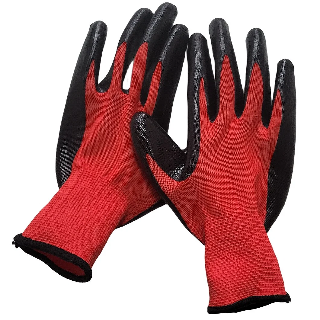 Garden Work Nitrile Coated Safety Rubber Industrial Protective Labor Glove