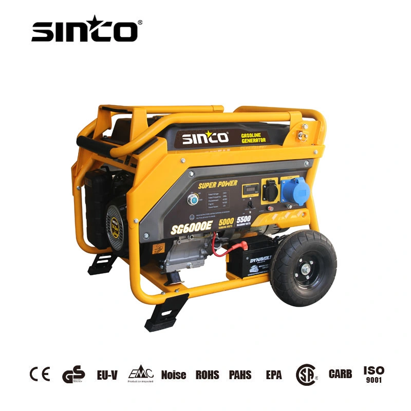 5kw 6kw 8kw 100%Copper Wire Recoil Start Electric Start Gas Oil Gasoline Generator