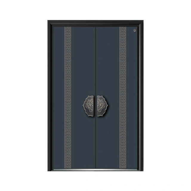 Luxury Cast Aluminium Villa Front Door Armored Door with Pick-Proof Design