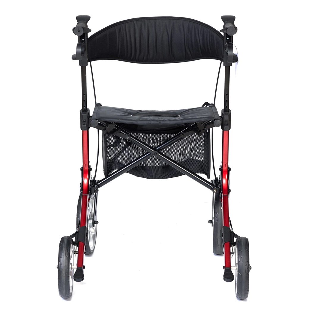 The Newest Style Four Wheels Walking Rollator with Shopping Bag Convenient Sitting