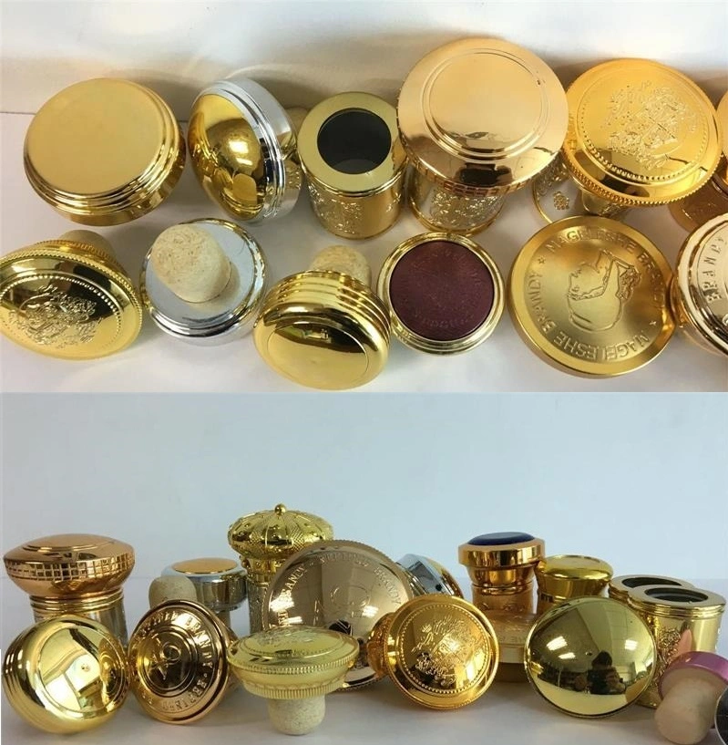 Golden Plated Plastic Vodka Bottle Cap