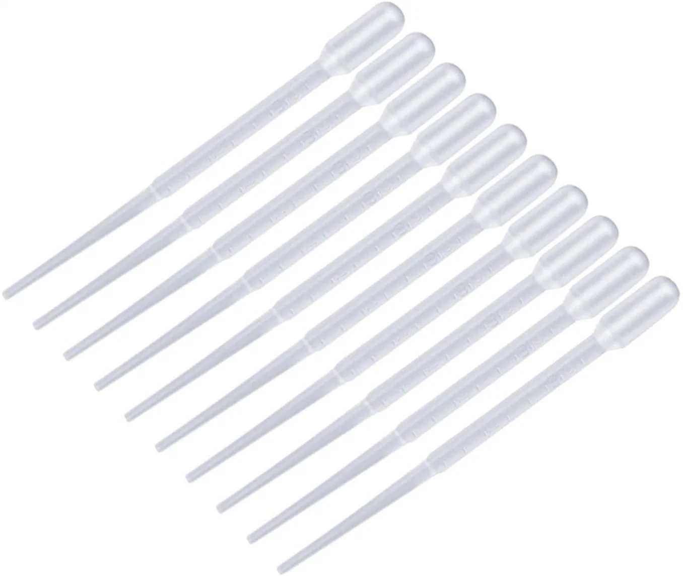 Pipette Pasteur de haute qualité en plastique transparent à usage unique, stérile 1 ml 2 ml 3 ml