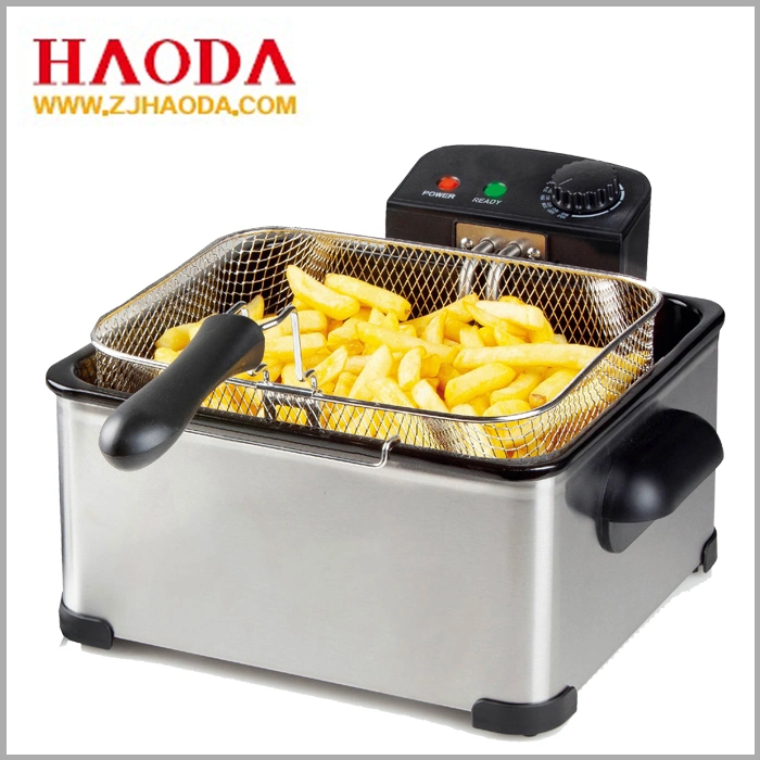 Detachable Oil Container Stainless Steel Home Electric Fryer 4.0 Liter Deep Fryer