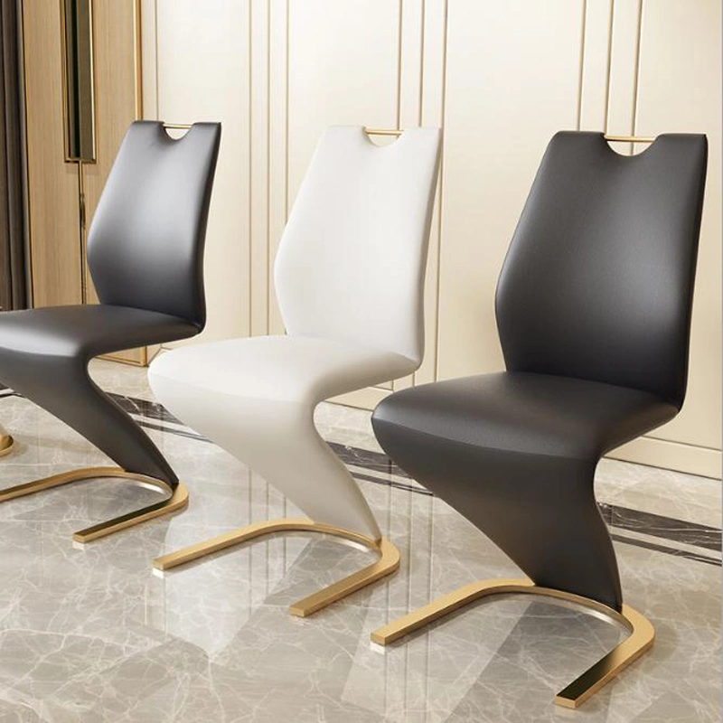 Conception moderne de meubles de salle à manger de l'événement de mariage d'or en acier inoxydable chaise de salle à manger de base