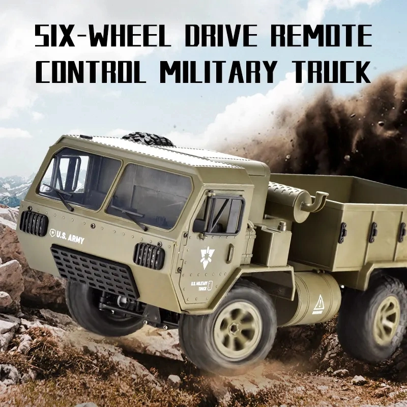 Remote Control Car Speed Scale Flexible Turning Simulated Model 2.4G 1: 12 Full-Scale Six-Wheel Drive Modified Tent Card Cool Truck