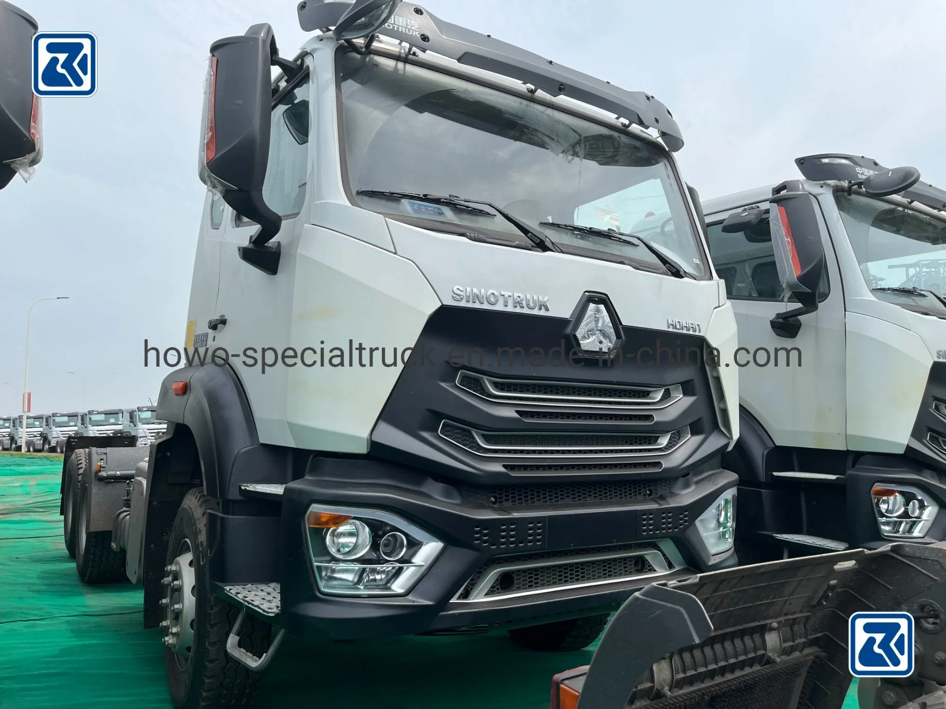 New HOWO N E7 Hohan Rhd LHD 4X2 6X4 371HP 420HP 10 Wheeler Semi Trailer Dump Caro Heavy Tractor Head Truck