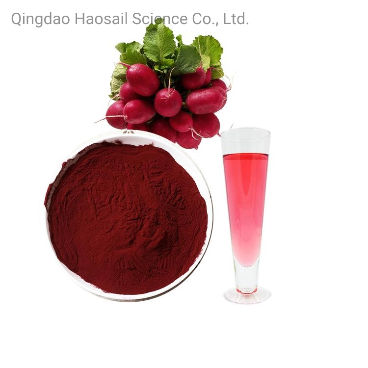 Natural Red Colorant Radish Red Powder Red Radish Extract E50