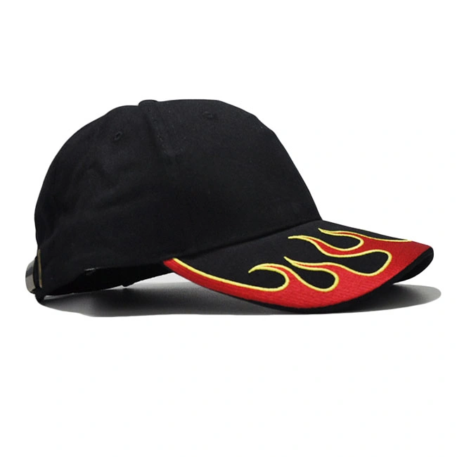 Custom Flat 3D Ebroidery Logo Baseball Cap Sport Hat