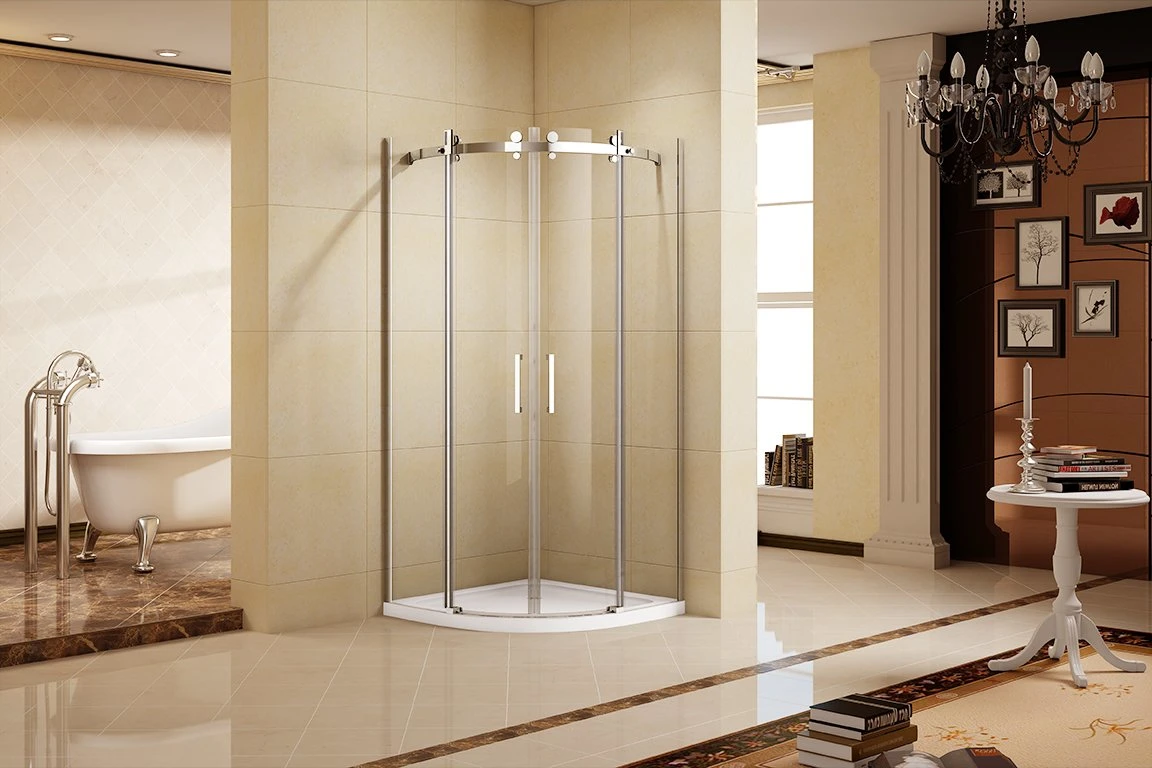 Hot in Europe Market Shower Room Frameless 8mm Tempered Glass Shower Enclosure