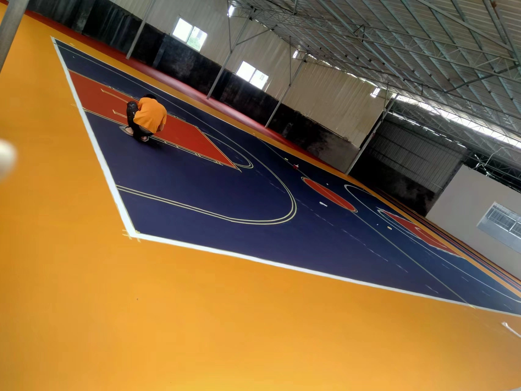 High-Quality Padel Tennis Court with Rubber Flooring Material