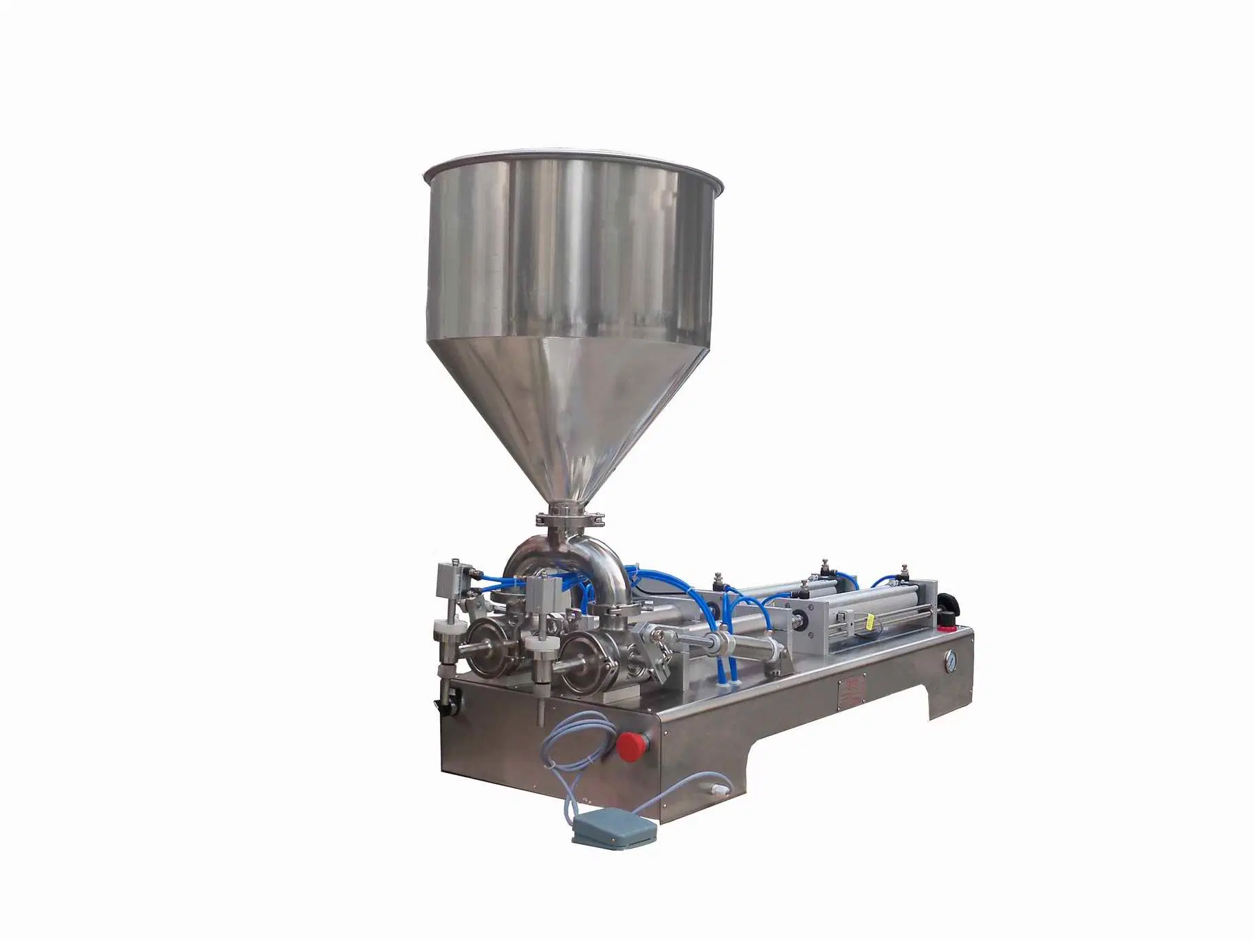 China Semi-Automatic Bottle Liquid Honey Chocolate Sesame Butter Water Beverage Filling Machine