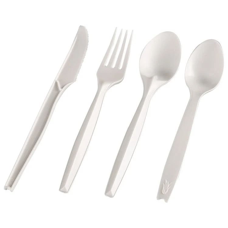 Low Price Disposable PLA Spoon Fork Knife Disposable Cutlery Spoon