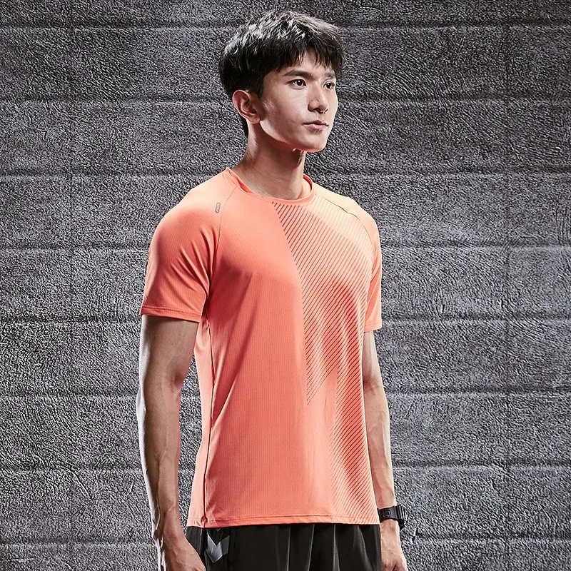 Herren Shirt Sportbekleidung Sublimation T Shirt Short Slevee Dry Fit Wokout Fitness Gym Shirts