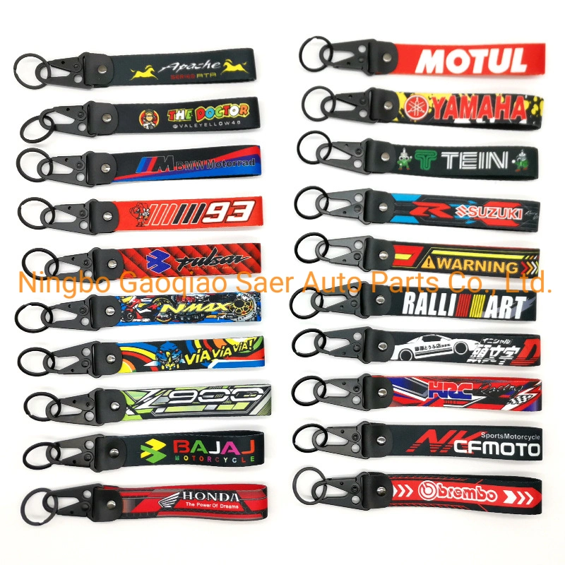 Automobile and Motorcycle Modified Keychain Thermal Transfer Digital Trend Carabiner Wrist Strap Rope Pendant