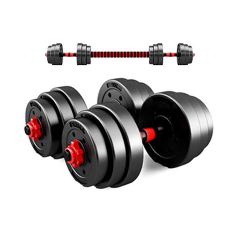 Conjunto de pesas, ajustable Barbell hasta 44lbs peso gimnasio en casa de ejercicios de entrenamiento de equipos de gimnasia Wyz13266