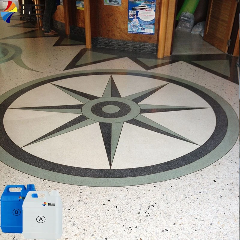 Epoxy Floor Finish with Decorative Color Terrazzo