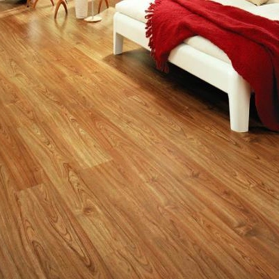 Natural Bamboo HDF Pisos haga clic en Pisos Interiores Madera Piso Grande Baldosas AC4 8mm Laminates de roble Revestimiento de pisos en Promoción