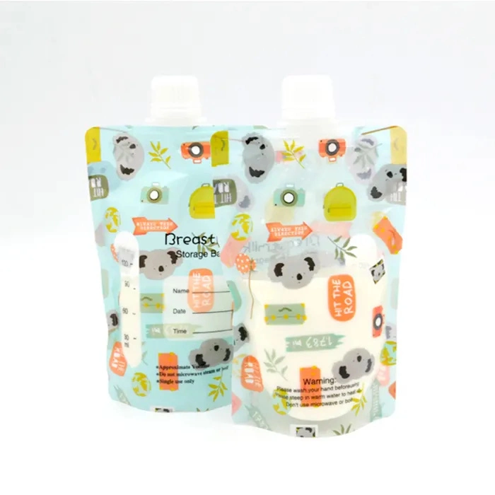 Cute Animal Private Label OEM Breast Milk Storage Bags