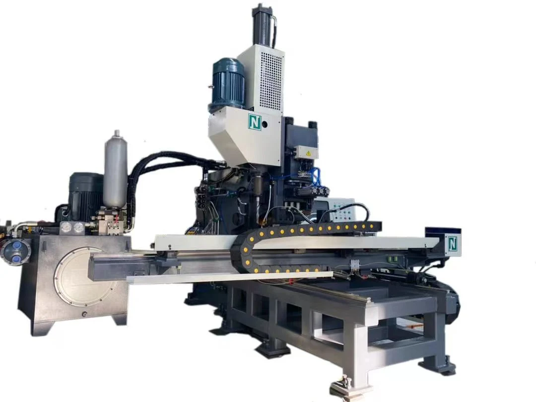 CNC Hochgeschwindigkeits-hydraulische Platte Stahl Stanzmarkierung Bohrmaschine Produktionslinie Verarbeitungsgeräte Stahl Stanzen Stahl Bohren