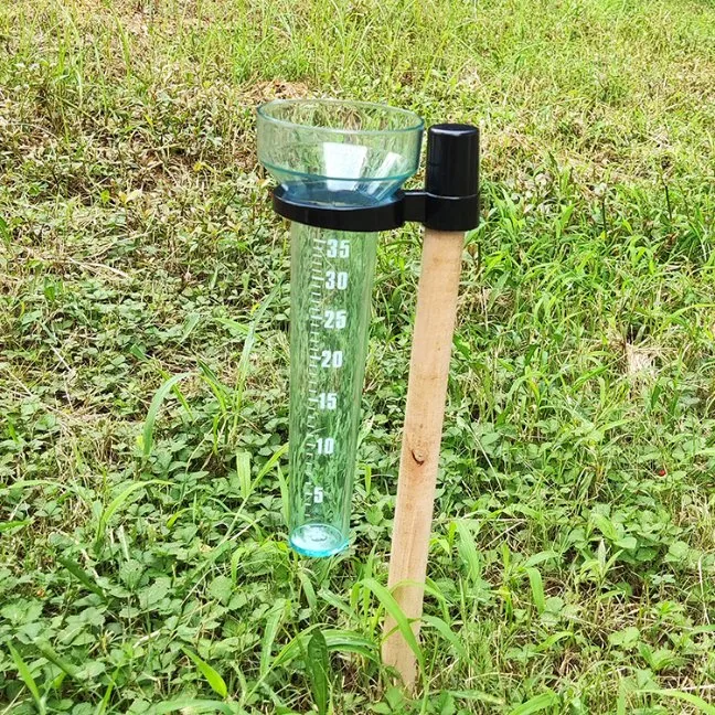 Plastic Garden Weather Rain Gauge Outdoor Water Measuring Tool