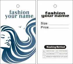 Wholesale/Supplier Custom Logo Print Clothing Hang Tags Price Tags with Your Design