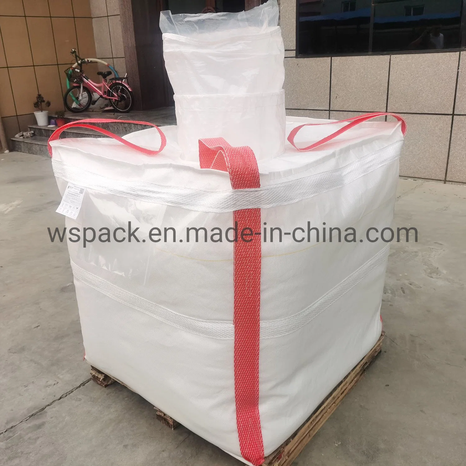 Bulk Manufacture Discharge Spout Big 1000kg Container Sacks for Packaging Storage Bag