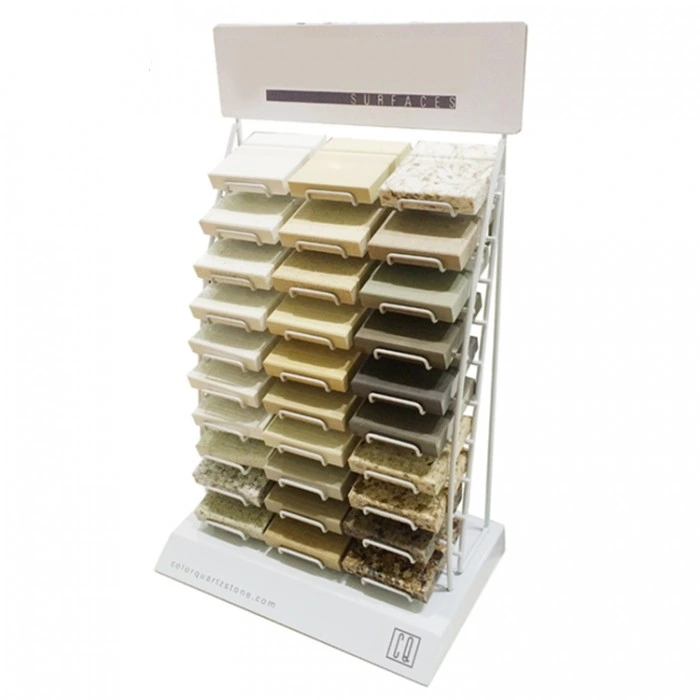 Counter Metal Granite Sample Display Tower Advertising Floor Tiles Display Stand