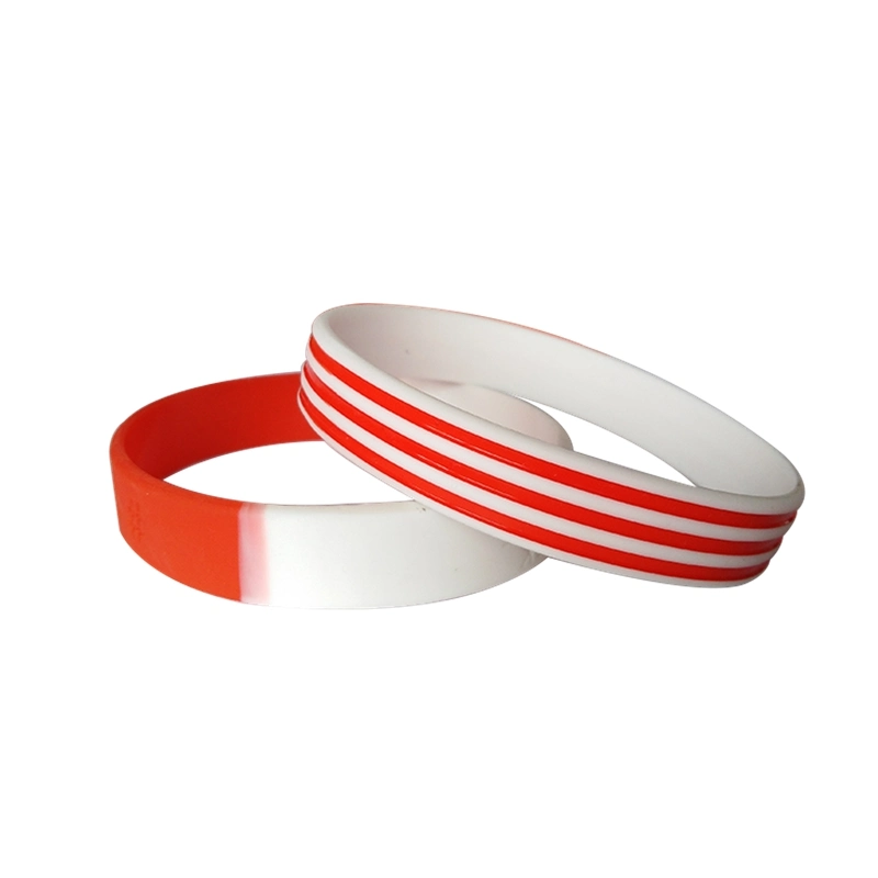 Promotion du sport sur mesure Composante personnalisée coloré Bracelet Bracelet en silicone