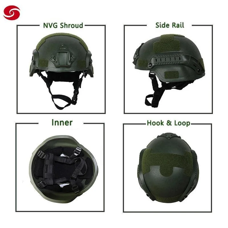 Casque de sécurité militaire Mich Gear tactique de l'armée Casque balistique pare-balles Mich