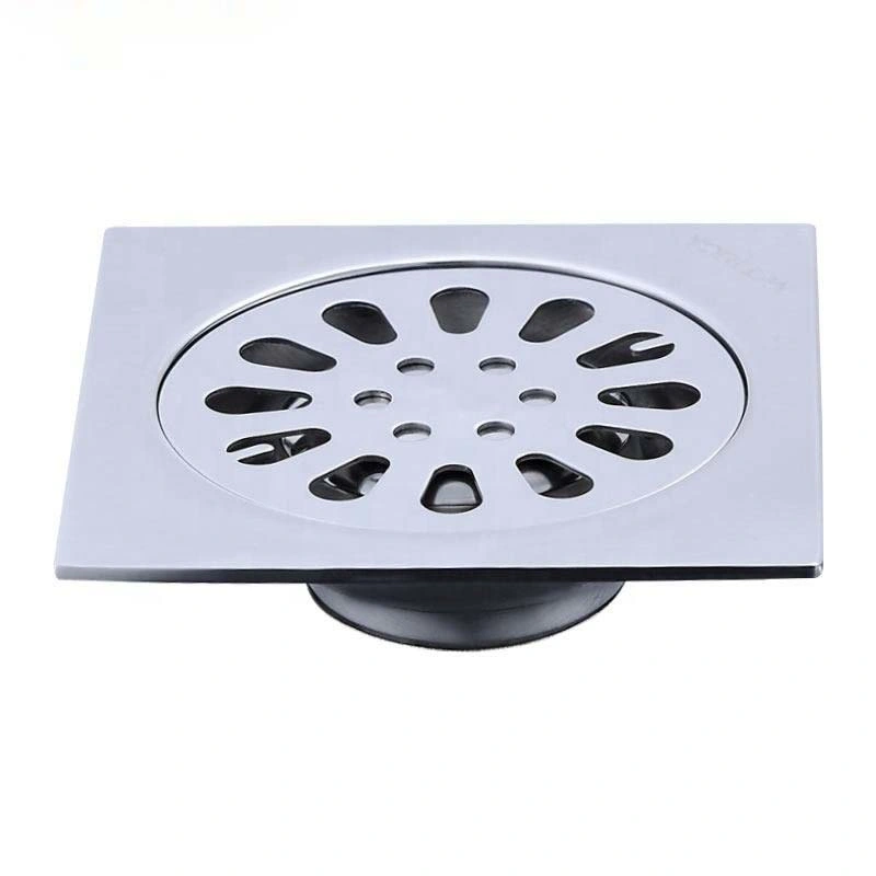 Good Quality Bathroom Cleaner 10X10cm Hair Catcher 4 Inches 304 Stainless Steel Floor Drain Water Seal for Bathroom