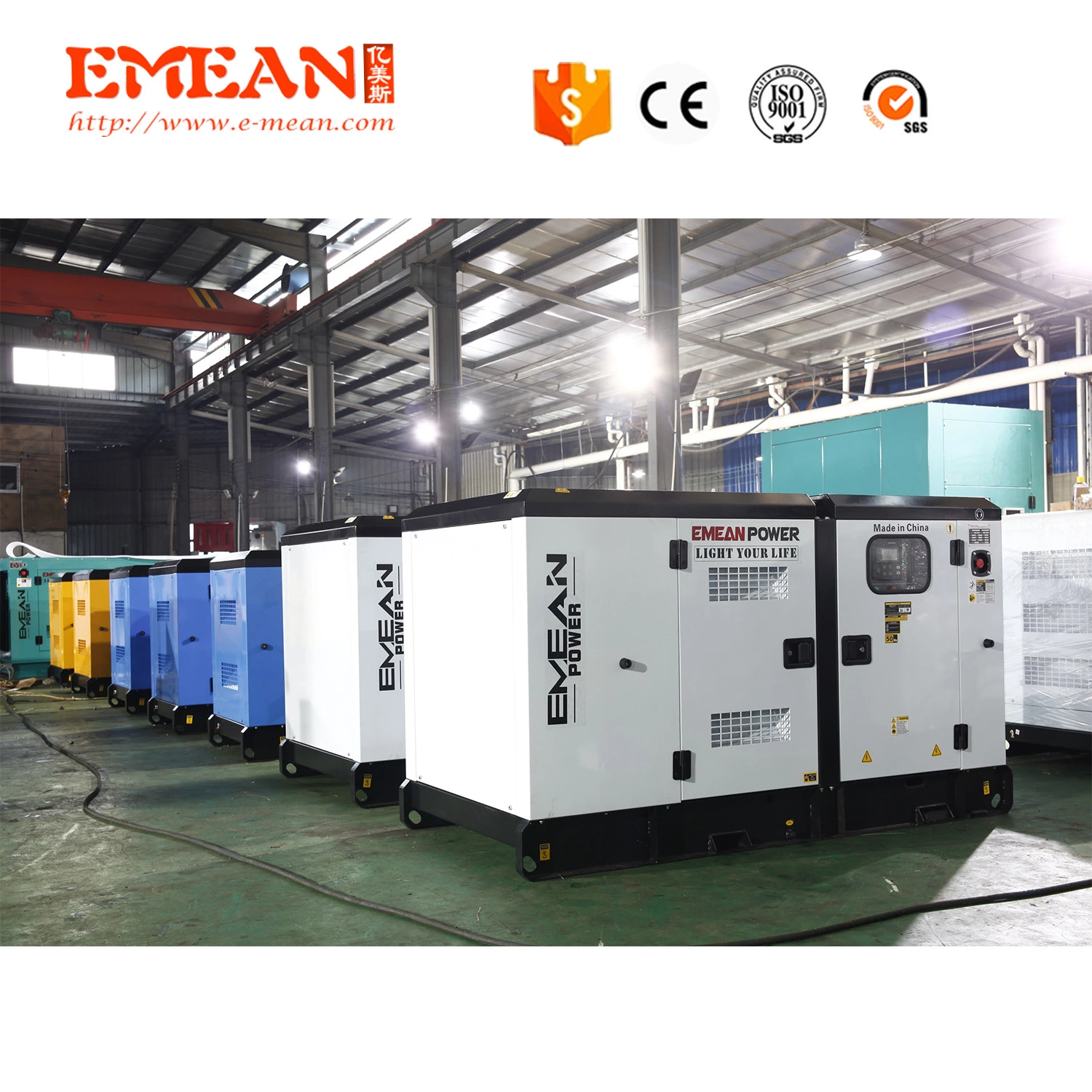 Full Load with Us Engine Electric 80kw 100kVA Silent Diesel Generator