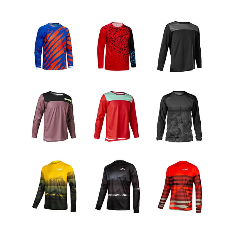 New Wholesale/Supplier High End Wicking Breathable Clothing Quick Drying Cycling Jersey BMX Racing Shirts