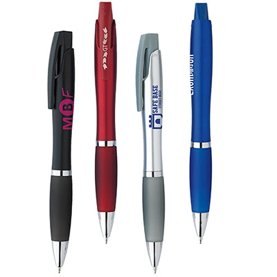 Cheap Promotional Custom Logo Pen Premium Commercial Plastic Rubber PVC Magnet Multicolor Retractable Smoothly Ballpoint Pen with Soft Grips