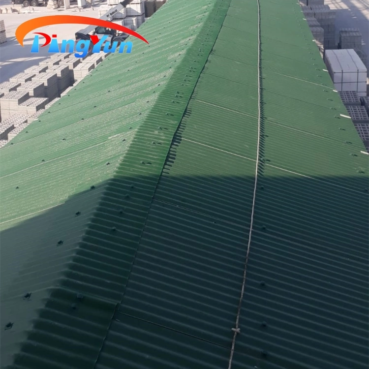 PVC Roof Covering Material Sound Insulation Plastic Roof Panel for Workshop