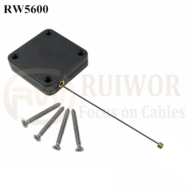 Square Heavy Duty Retractable Cable Work with Connectors for Various Products Security Display