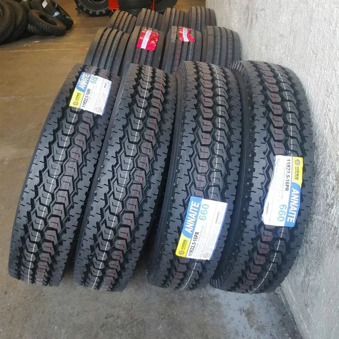 China Premium Radial TBR Truck and Bus Tires 385/55r22.5 385/55r19.5 9.5r17.5 265/70r19.5 245/70r19.5 11r22.5 Annaite Amberstone Hilo Brand Export From Factory