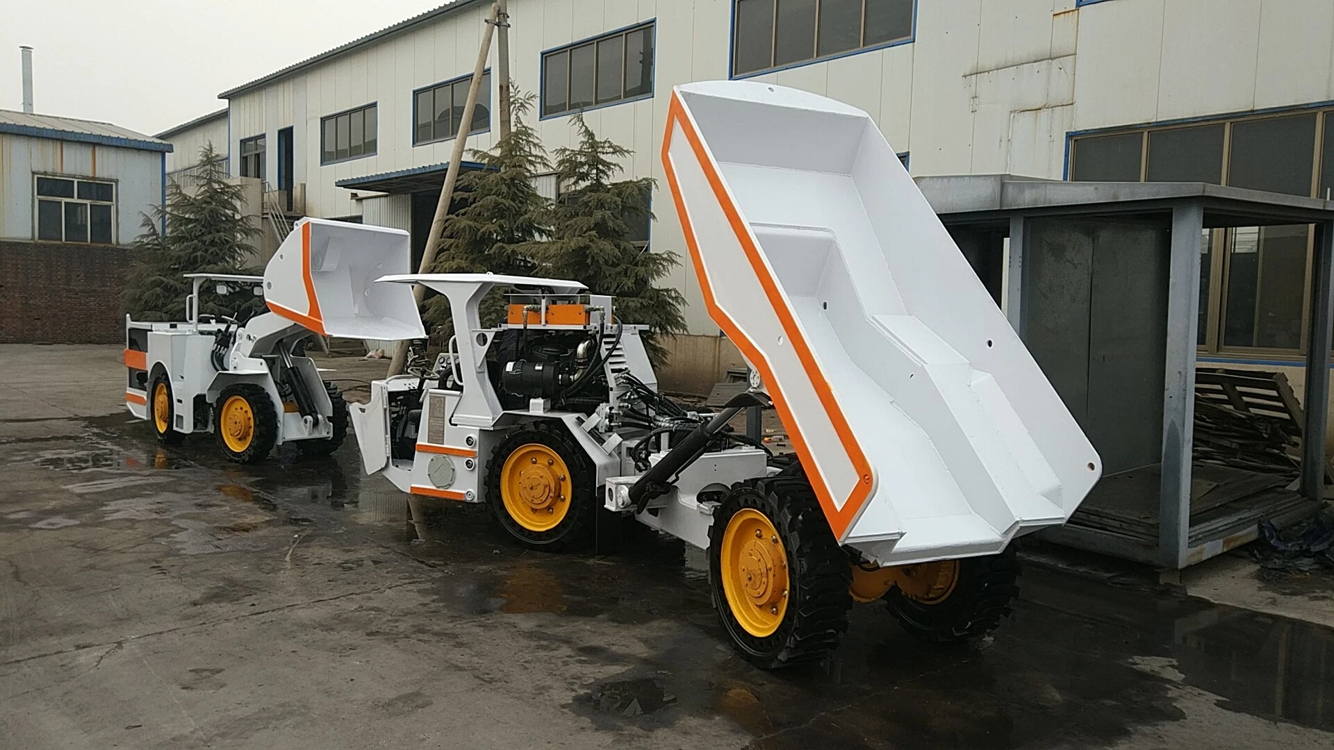 L'exploitation minière de camion à benne Diesel TT208 avec ce matériel minier souterrain robuste chariot bas profil