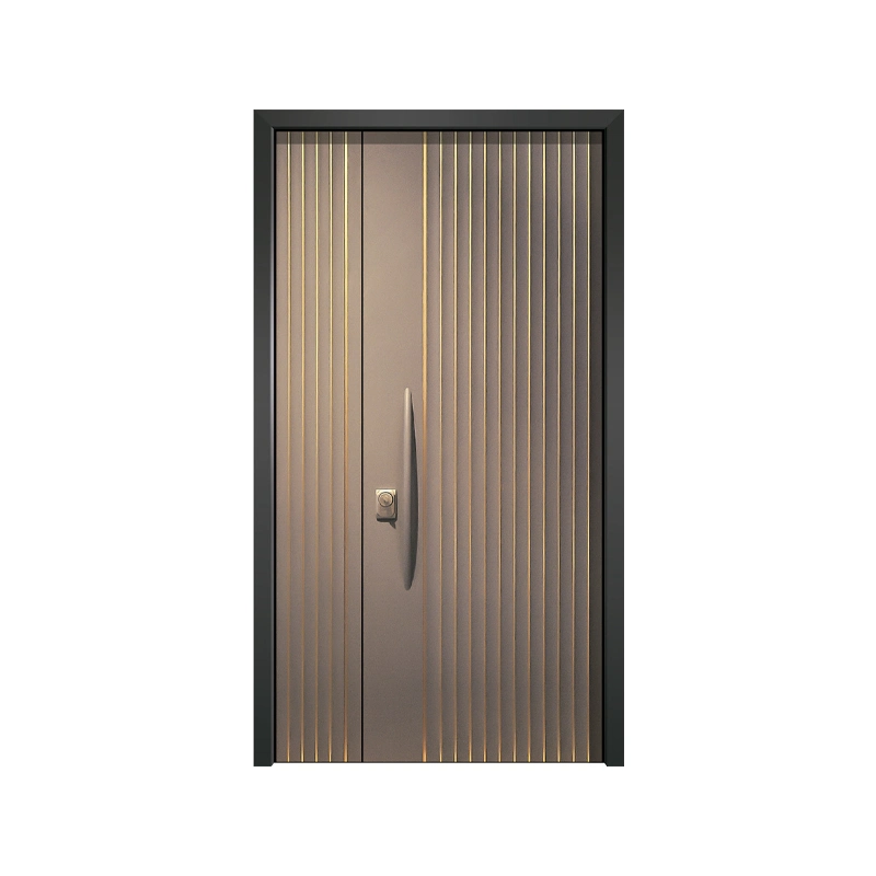 Jhr Stone Pillar Entrance Doors Single Door