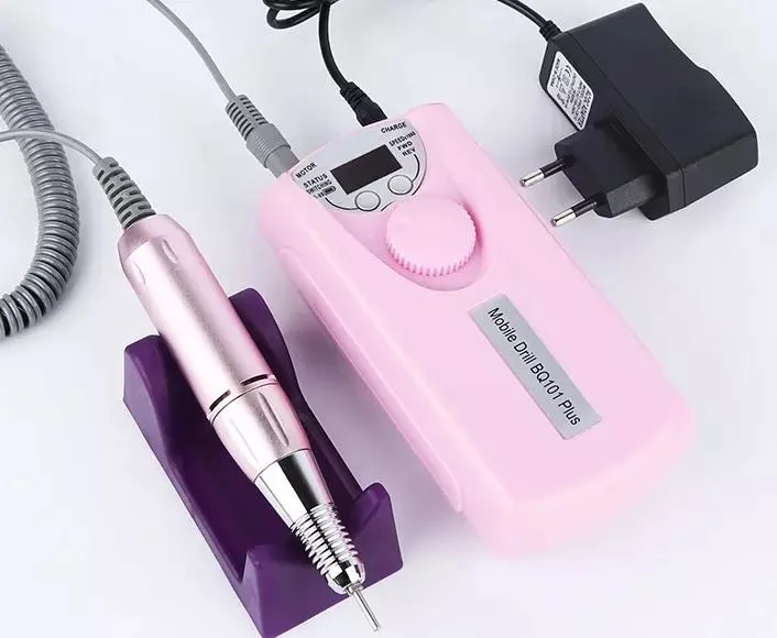 35000rpm électrique portable sans fil machine de forage d'Ongles fichier Rechargeable Nail percer