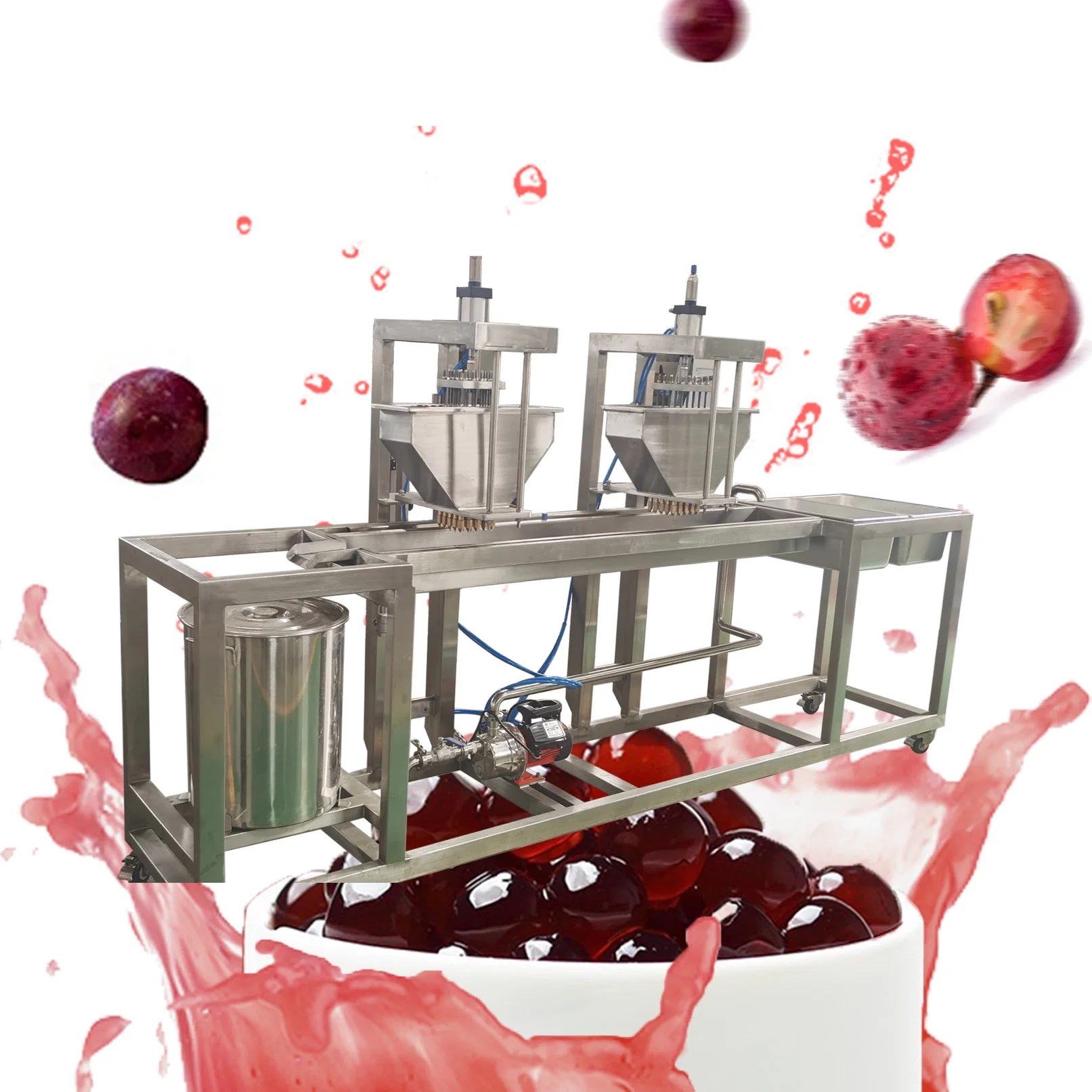 Green Health Food Juice Filling Ball Manufacturing Line Diamond Agar Ball Production Machine