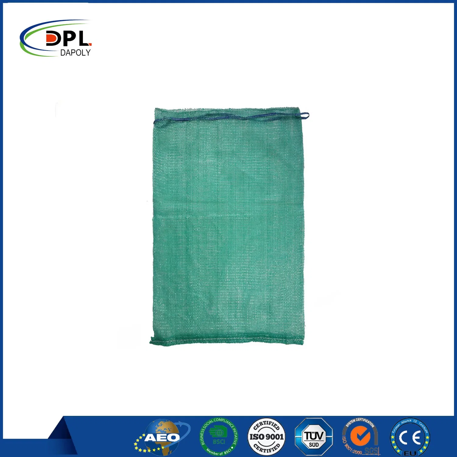 PP Net Sack 100% Polypropylen Gewebe für Zwiebelkartoffeln PP Tubular Webten Mesh Bag Verkauft