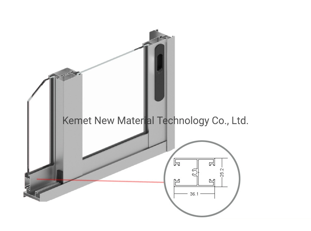 México extrusión de aluminio para la ventana y puerta.