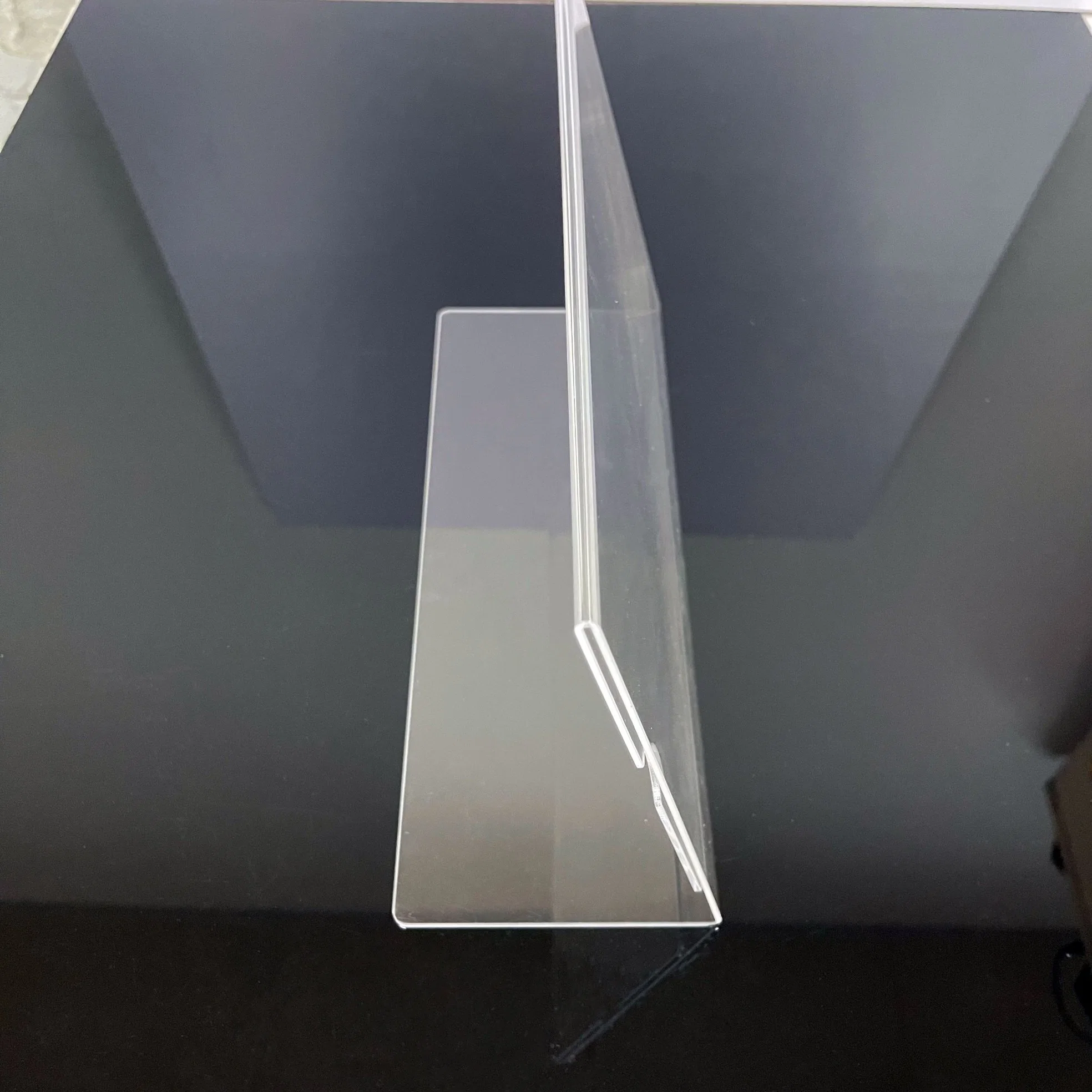 Table Display Holder Acrylic Clear Advertising L-Shaped Desktop Business Card Display