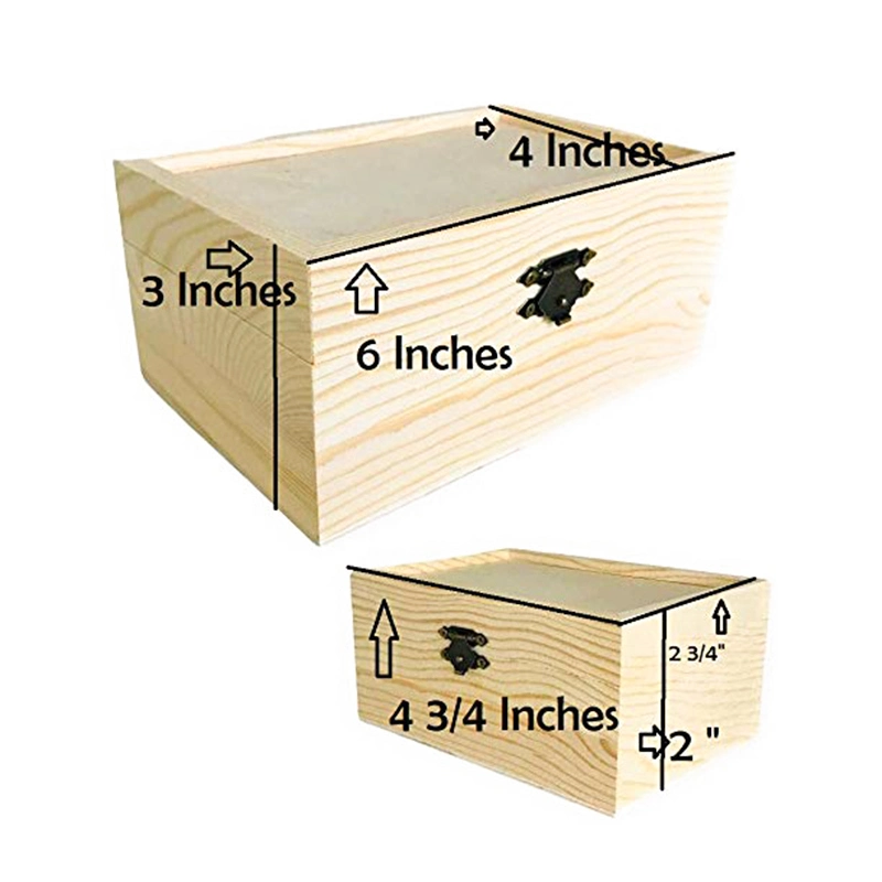 Boîte en bois de cerisier verrouillable pour le rangement à plat personnalisé de fromage, non finie, jetable, en bois de cœur, avec médaille, trésor, cadeau, stylo, champagne de mariage.