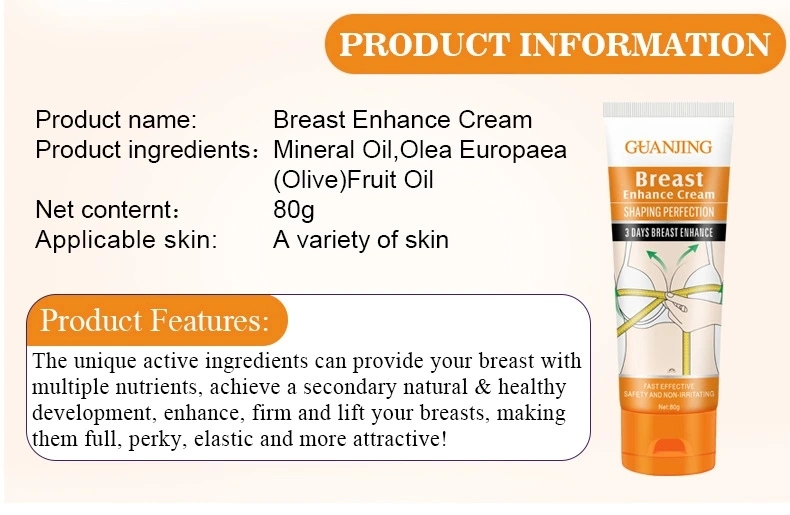 Big Firming Breast Enhance Cream Olive Oil Natural Healthy Tightening Breast Care 80g