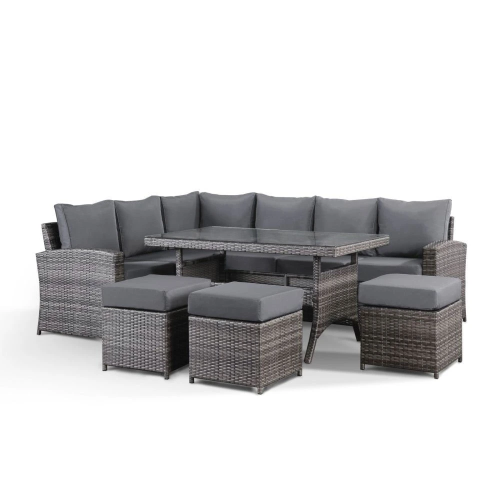 Natürliche Synthetische Poly Outdoor Garten Rattan Wicker Möbel Sofa-Sets