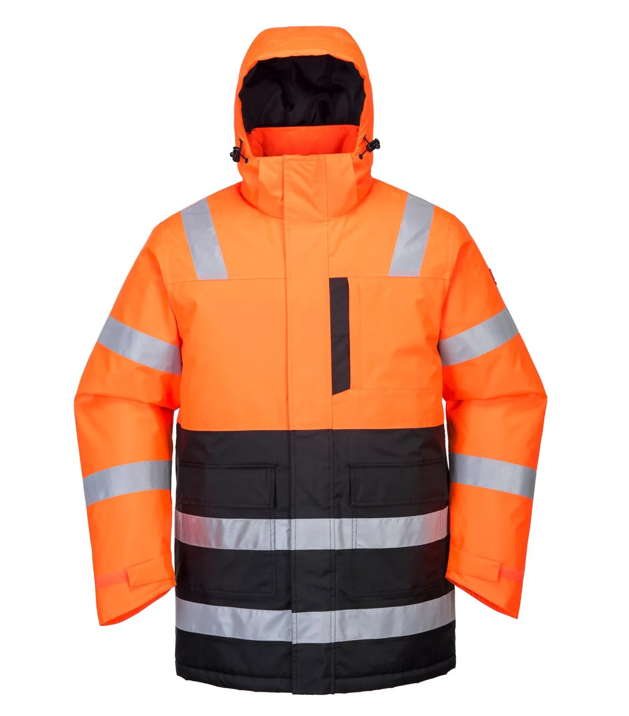 Горячие продажи новой конструкции Hi Vis Водонепроницаемые/ТЕБЯ ОТ ВЕТРА Workwear куртка с светоотражательная лента