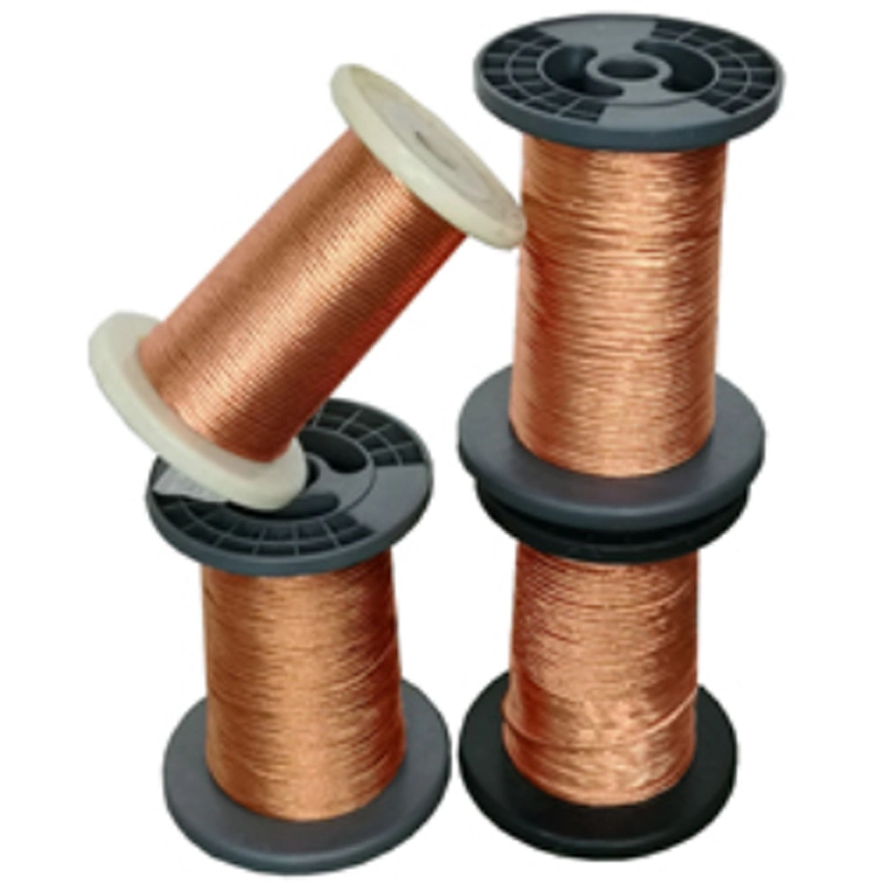 0.6 0.7mm Copper Enameled Litz Wire Motor Winding Wire