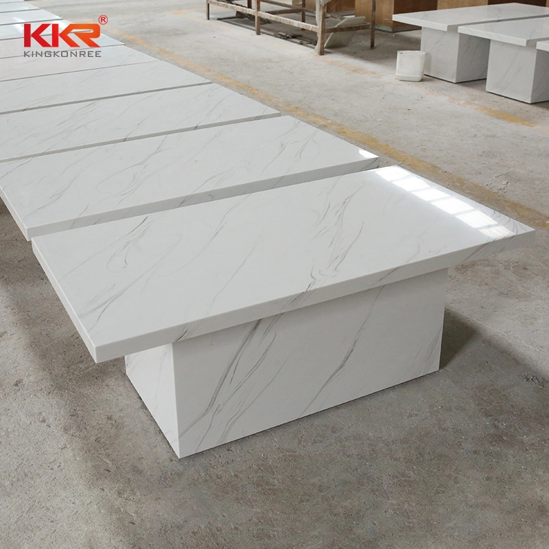 Artificial Stone Table Desk Solid Surface Coffee Table Reception Desks